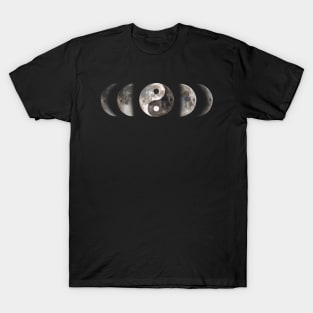 Moon Phases Balance Design T-Shirt